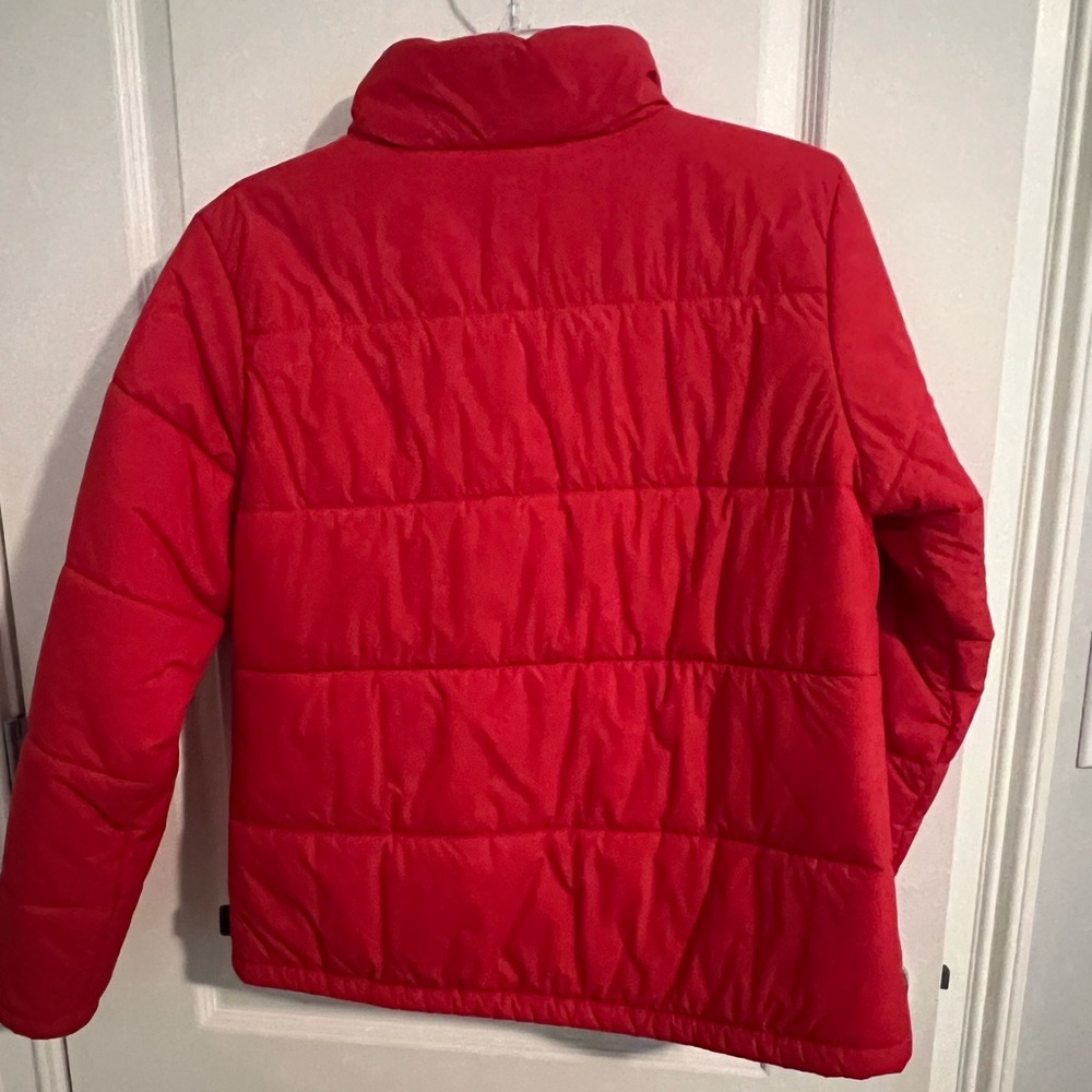 Women’s REI red puffer coat. - Picture 2 of 4